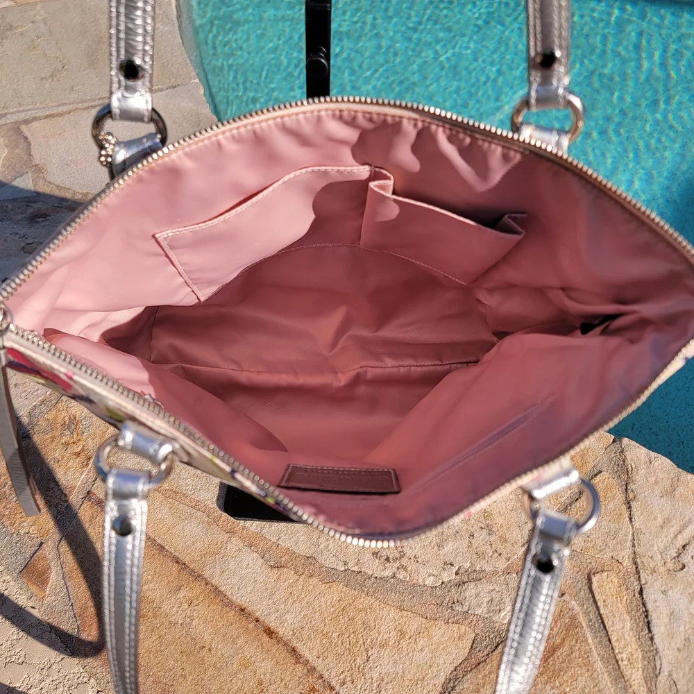 Coach Poppy Ikat Signature C Glam Tote - Picture 3 of 6